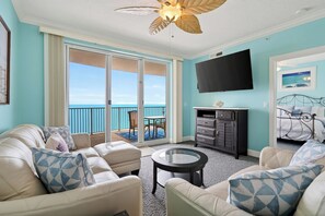 Smart TV - Gulf-Front Condo + Balcony + Heated Pool + Hot Tub + Sauna | Gulfview Haven (Panama City Beach)