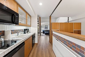 Fridge, microwave, oven, stovetop - Ski-In/Ski-Out Condo • Pool, Hot Tub Access • Steps to KT-22 | The Traverse (Olympic Valley)