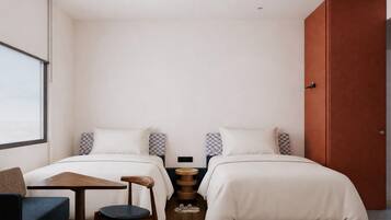 Chambre avec lits jumeaux, vue ville