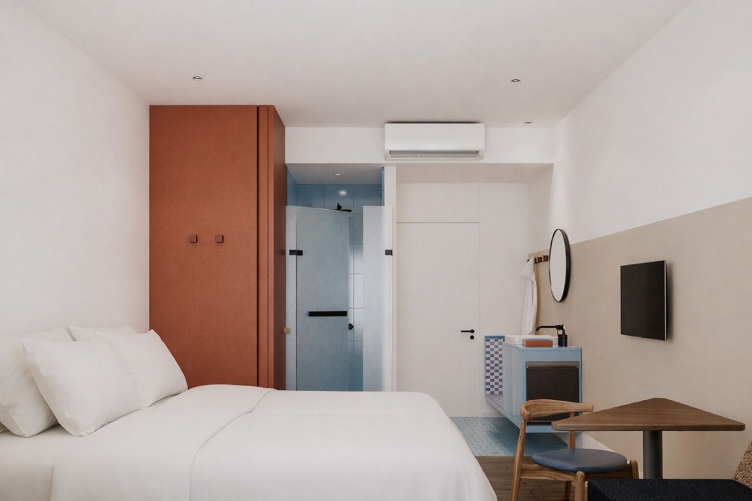 Chambre avec lits jumeaux, vue ville