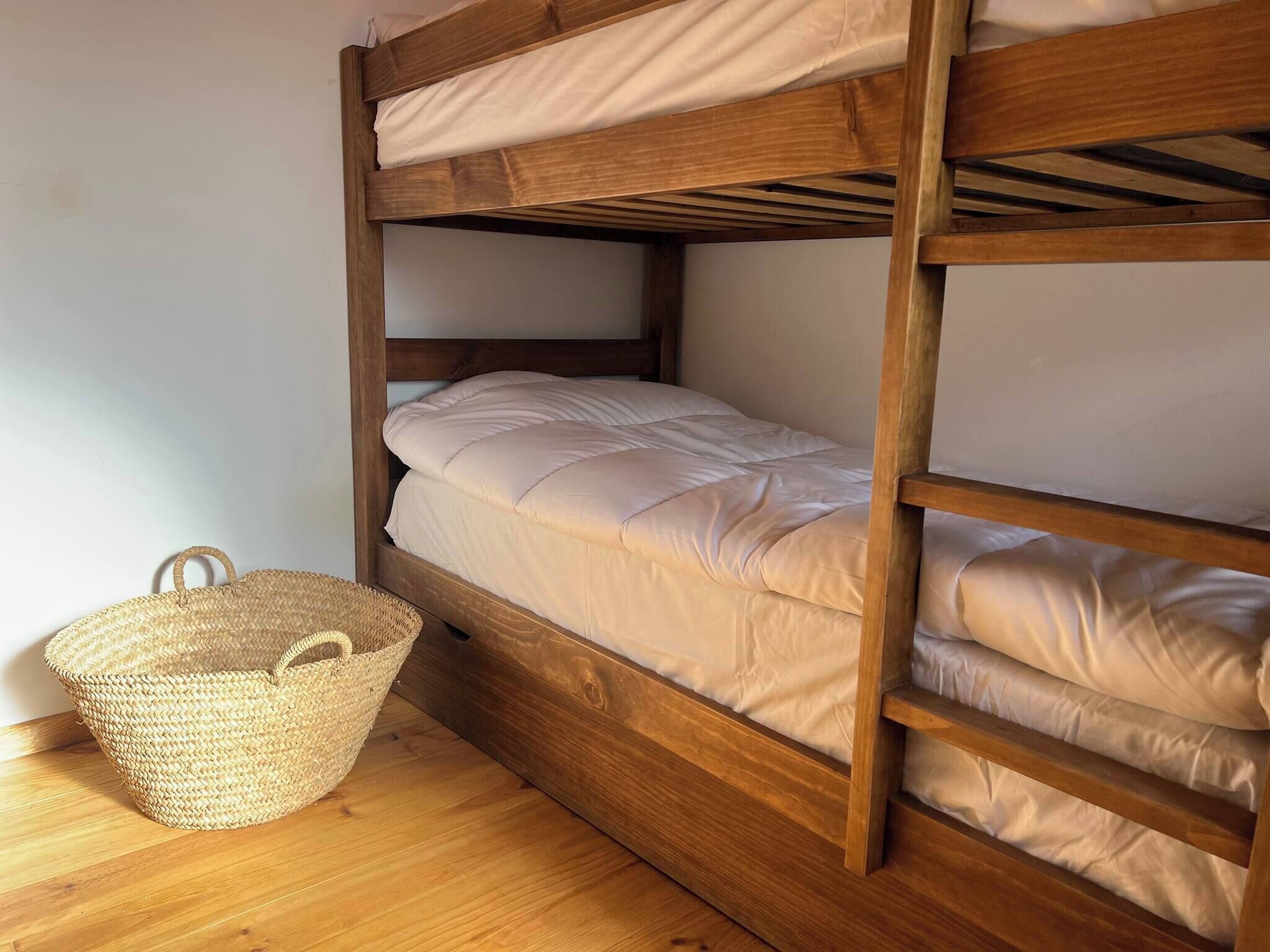 3 habitaciones y ropa de cama 