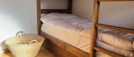 3 habitaciones y ropa de cama