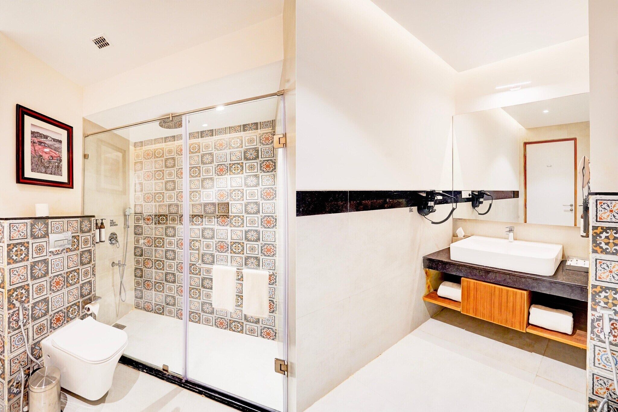 シャワー、タオル