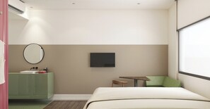 Basic-Doppelzimmer, Stadtblick | Schreibtisch, kostenloses WLAN