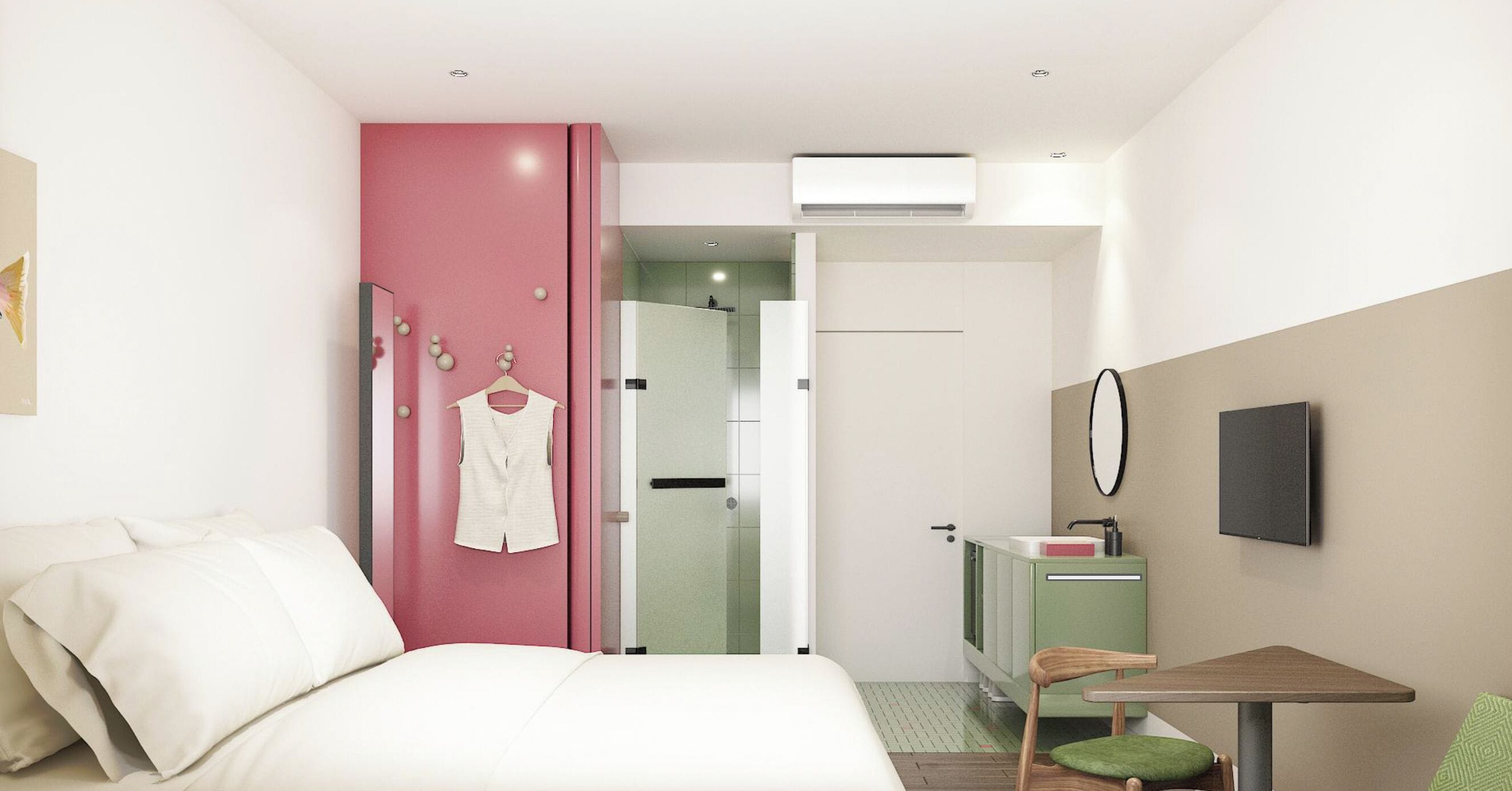 Basic Double Room, City View