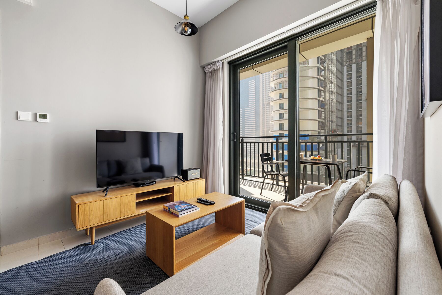 公寓, 阳台, 运河景观