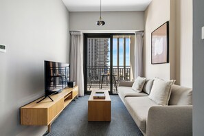 Appartement, balkon, uitzicht op het water | Woonruimte
