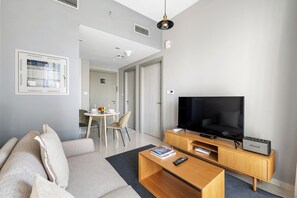 Leilighet, balkong, kanalutsikt