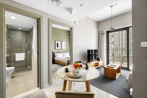 Leilighet, balkong, kanalutsikt