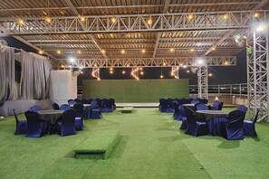 Outdoor banquet area