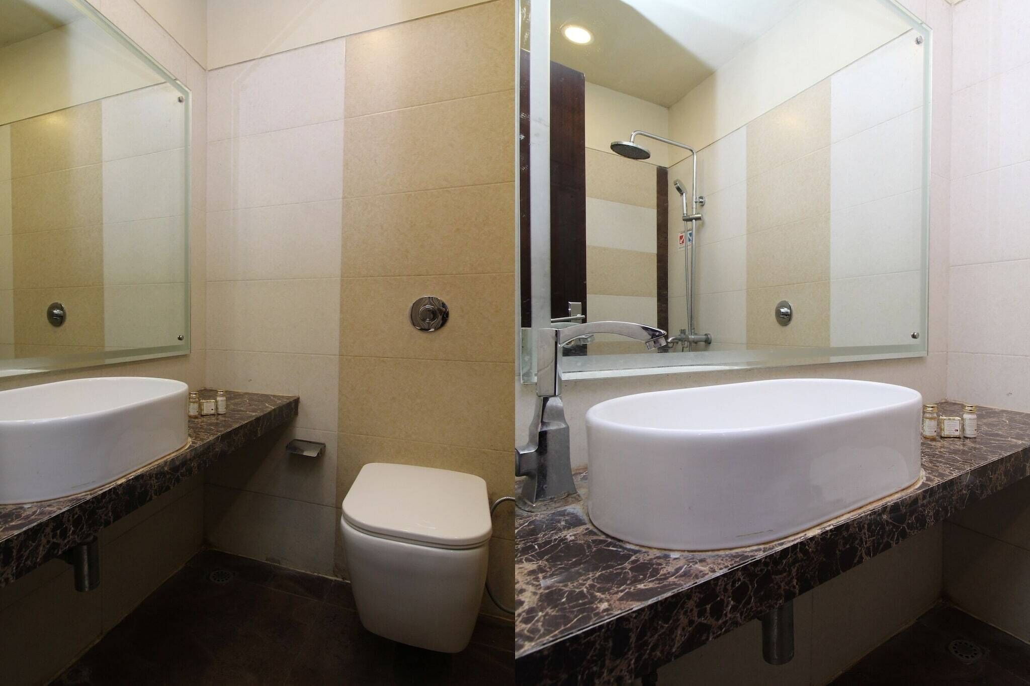 Douche, serviettes fournies