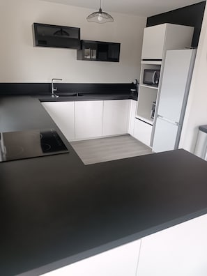 KĂŒhlschrank, Mikrowelle, Herdplatte, GeschirrspĂŒler