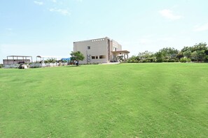 Outdoor wedding area