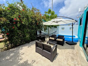 Luxe villa, Meerdere bedden, keuken, uitzicht op tuin | Terras