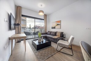 Apartment, 1 Bedroom, Balcony, City View | Living room - 103 Piliou - City View Balcony & Shared Rooftop Pool (Limassol)