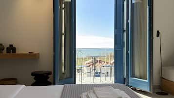 Superior Studio, Balcony, Sea View | In-room safe, laptop workspace, blackout drapes, iron/ironing board