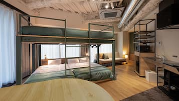 Down comforters, blackout drapes, free WiFi, bed sheets