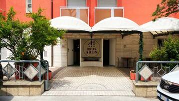 Overnatningsstedets facade