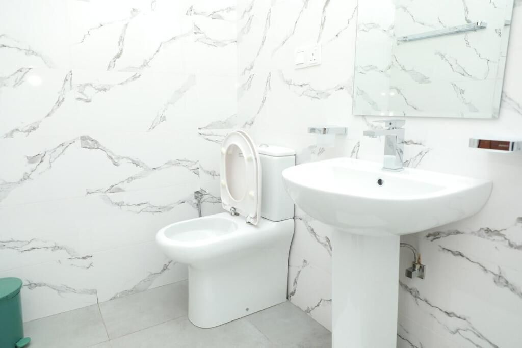 Towels, soap, toilet paper