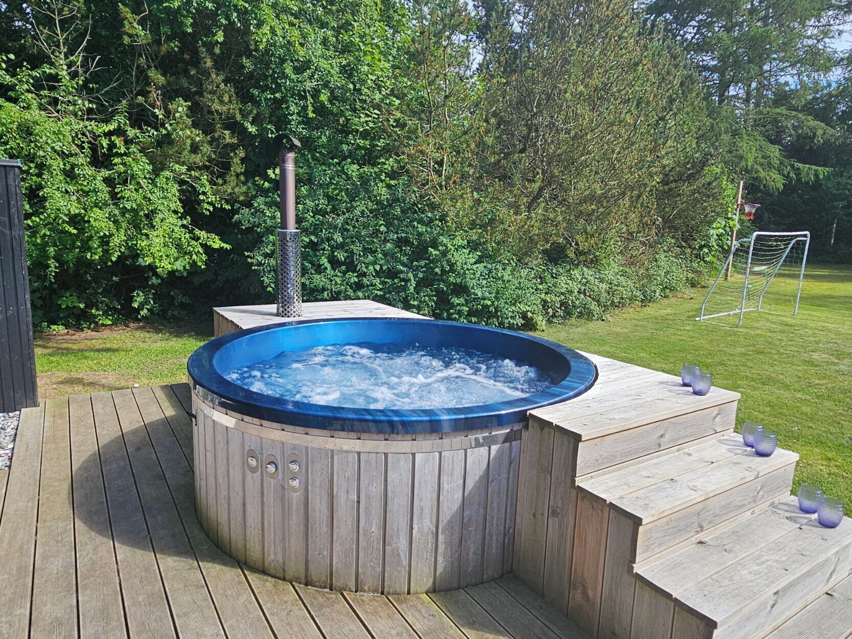 Utendørs boblebad