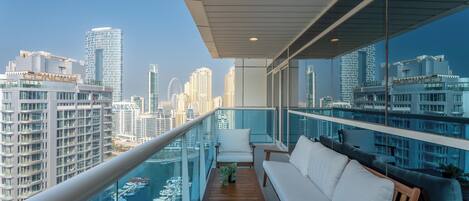 Appartement classique, 1 chambre, balcon, vue sur la marina | Balcon