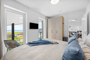 1 bedroom, iron/ironing board, free WiFi, bed sheets - The View B16 Meeresleuchten - Balcony, Sofa bed, shared Sauna, Elevator (Dagebüll)