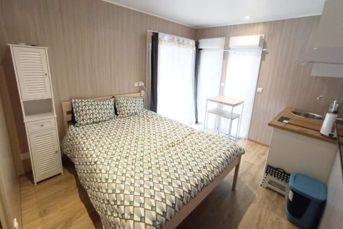舒適小屋, 1 間臥室, 花園景 | 高級寢具、免費 Wi-Fi、獨特裝  修、床單