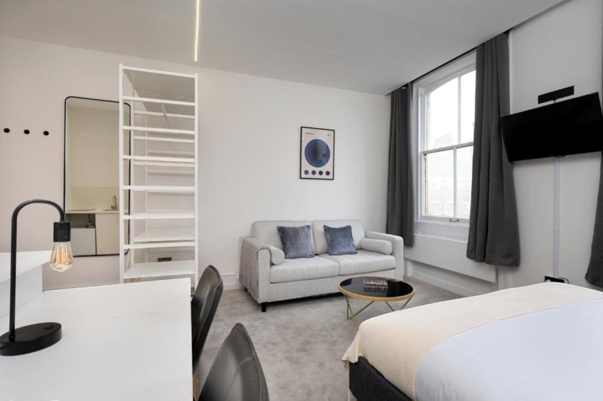 Comfort appartement, 1 tweepersoonsbed met slaapbank, niet-roken, uitzicht op de stad