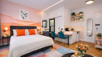 Comfort-lejlighed - 1 dobbeltseng med sovesofa - ikke-ryger - byudsigt | Pengeskab på værelset, strygejern/strygebræt, gratis Wi-Fi