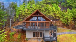 Exterior - Cabin with Mountain Views, Hot Tub & Gamerooms! (Sevierville)