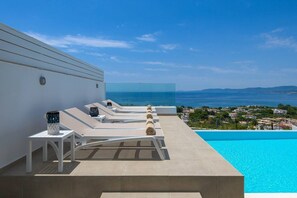 Pool - Splendid Rhodes Villa | Villa Ialysos | 4 Bedrooms | Breathtaking Sea Views |. (Lindos)