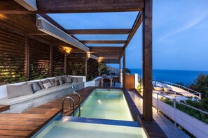 Terrace/patio - Spectacular Frontline Ibiza Villa | 5 Bedrooms | Chill Out Area | San Jose (Sant Josep de sa Talaia)