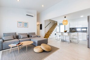 Living area - Endearing Rhodes Villa | Villa Colossus | 4 Bedrooms | Breathtaking Sea Views |. (Lindos)
