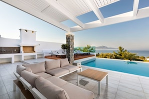 Pool - Magnificent Rhodes Villa | Villa Rhodiana | 3 Bedrooms | Breathtaking Sea Views. (Lindos)