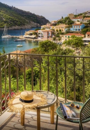 Property grounds. Magnificent Seafront Kefalonia Villa | Villa Phaedra | Private Plunge Pool |.