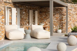 Pool - Wonderful Sifnos Villa | Villa Majesty | Private Pool with Jets | Sea Front |. (Sifnos)