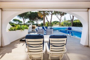 Pool - Excuisite Quarteira Villa | 3 Bedrooms | Villa da Alegria de Viver | Private. (Almancil)