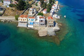 Exterior - Lavish Symi Sea-front Villa | Villa Thalassa | 3 Bedrooms | Breathtaking Sea. (Symi)