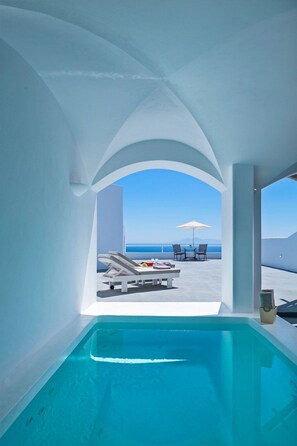 Pool - Villa Elonysa, Divine Sea Views, Private Hot Tub, Santorini (Santorini)