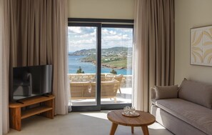 Living area - Villa Evanthia | 2 BDR | Sea Views | Pool | Syros (Syros)
