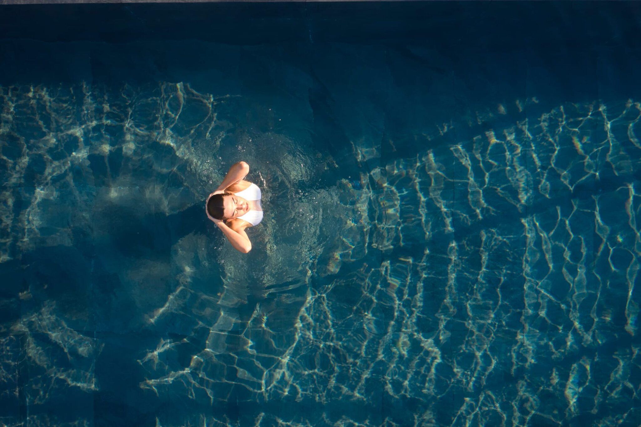 A heated pool