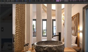 Dusche, Handtücher, Seife, Shampoo