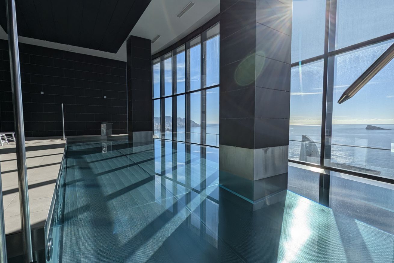 A heated pool