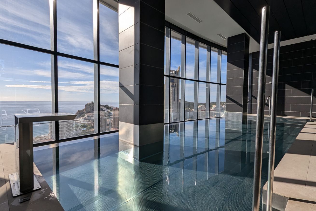 A heated pool