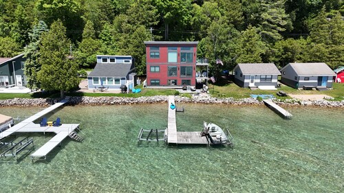 NEW!  Eagles Landing - Large and Luxurious Newly-Constructed Lakefront Home Right On Crystal Lake!  Absolutely Gorgeous!