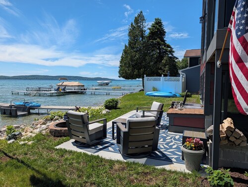 NEW!  Eagles Landing - Large and Luxurious Newly-Constructed Lakefront Home Right On Crystal Lake!  Absolutely Gorgeous!