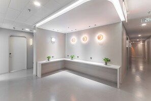 Sittområde i lobbyn