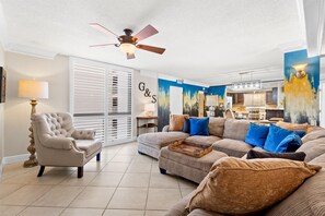 Condo, 3 Bedrooms | Living area - Shoreline Towers 1086 3 Bedroom Condo (Destin)