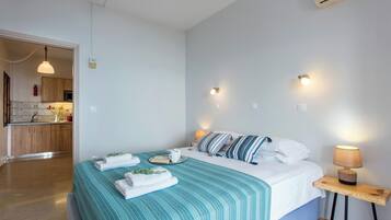 1 bedroom, travel crib, WiFi, bed sheets