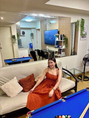 Games room - Luxurios Condo unit in Azure, Parañaque with Man-made White Sand Beach (Parañaque)